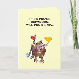 Gulligt fOXymoronvalentines daykort Helgkort