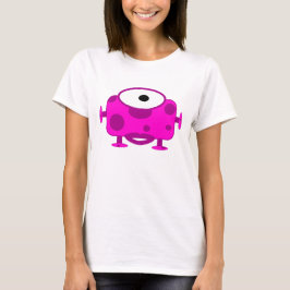 Gulligt Fuchsia tecknadmonster Tee