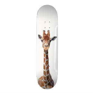 Gulligt giraffansikte skateboard bräda 19,5 cm