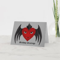Gulligt gotiskt bevingat vampyrhjärtatillfällen