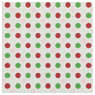 Gulligt grönt rosa rött polka dotstyg tyg