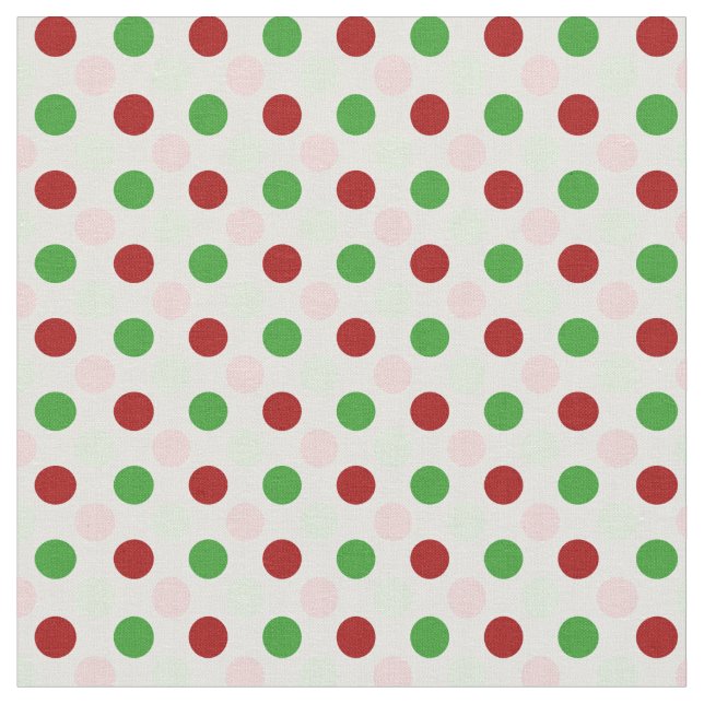 Gulligt grönt rosa rött polka dotstyg tyg (Närbild)