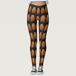 Gulligt Hamstermönster, original- Hamsterkonst Leggings