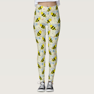 Gulligt humlamönster leggings