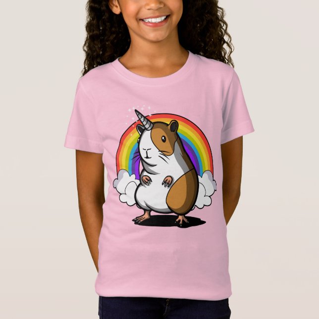 Gulligt husdjur för försökskaninUnicornCavy T Shirt (Framsida)