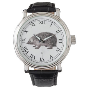 Gulligt igelkottälskare tryck för Hedgie vintage Armbandsur