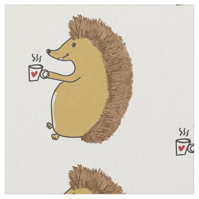 Gulligt igelkottanpassningsbartyg tyg (Närbild)