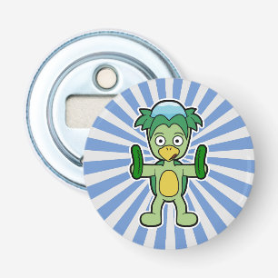 Gulligt japanskt Yokai för kappa monster Flasköppnare