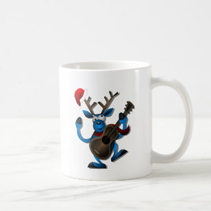 Gulligt julSanta sjunga Kaffemugg