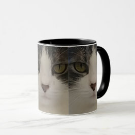 Gulligt kaffe för kattansiktemönster mugg