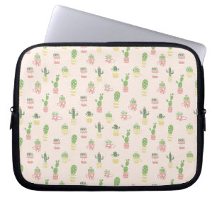 Gulligt kaktusmönster laptop fodral