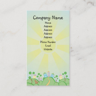 Gulligt katt- och husflyttahem visitkort