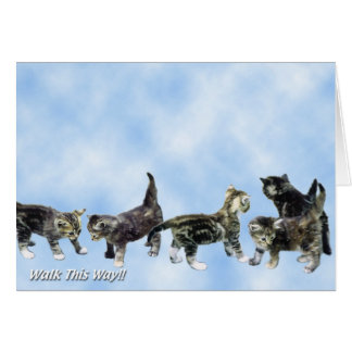 Gulligt kattungekort - hälsningskort