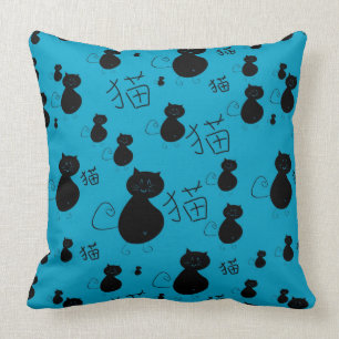 Gulligt kattungemönster kudde