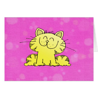 Gulligt kattungerosarum hälsningskort