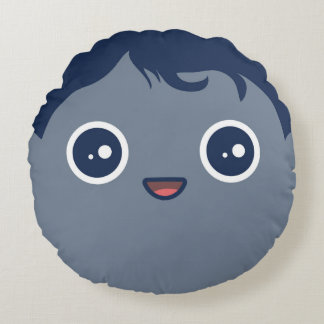 Gulligt Kawaii dvärg- planet Pluto Rund Kudde