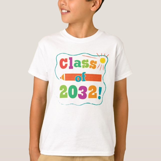 Gulligt klassificera av back to school 2032 t shirt (Framsida)