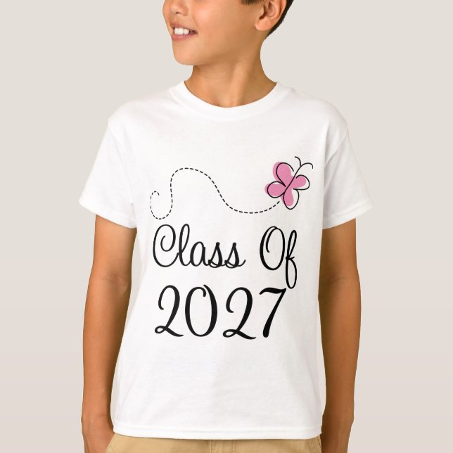 Gulligt klassificera av fjärilen 2027 t-shirt (Framsida)
