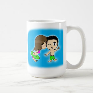 Gulligt koppla ihop kaffemugg