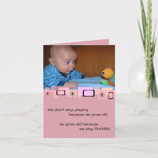 Gulligt kort för baby- och (Framsida)