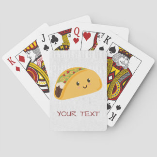 Gulligt le för Kawaii Taco Casinokort
