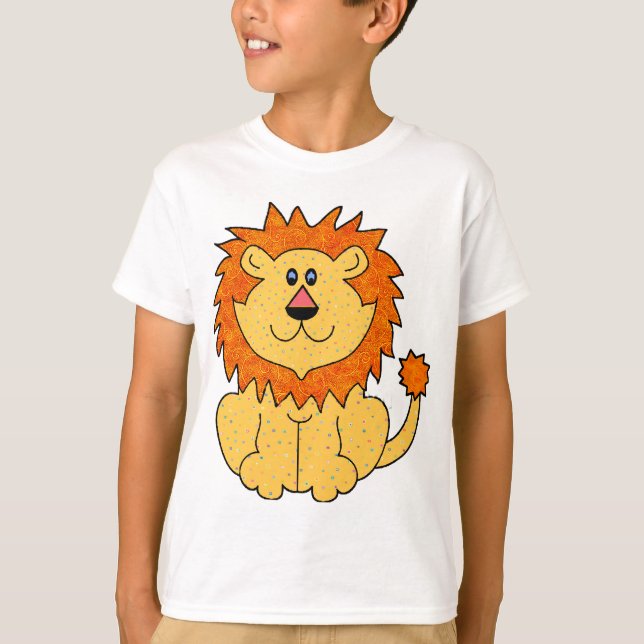 Gulligt lejont t-shirt (Framsida)