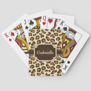 Gulligt Leopardtryck Casinokort