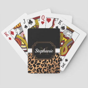Gulligt Leopardtryck Casinokort