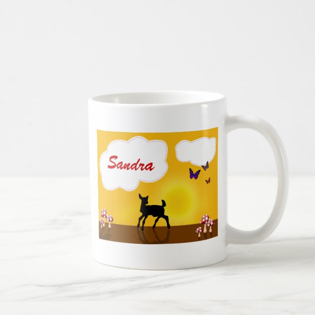 Gulligt lisma illustrationen - mugg (Höger)