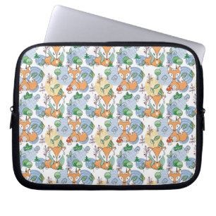 Gulligt lite rävmönster laptop fodral