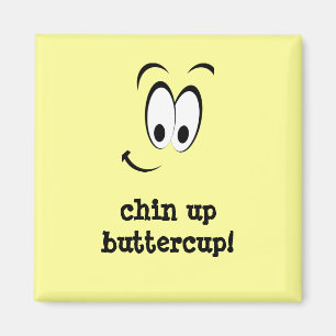 Gulligt lyckligt ansikte magnet