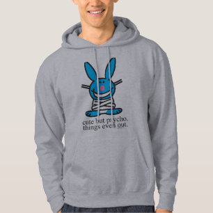 Gulligt men psykopat sweatshirt med luva