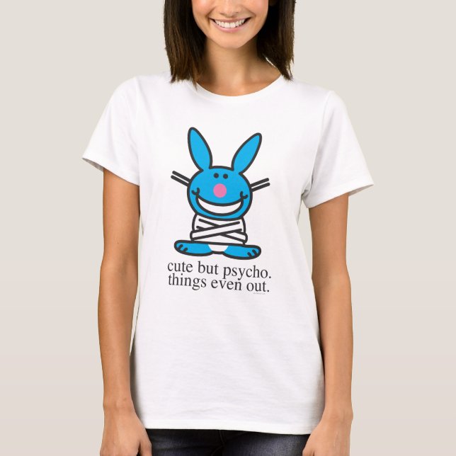 Gulligt men psykopat t-shirt (Framsida)