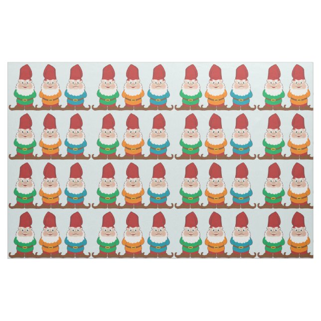 Gulligt mönster för Gnome tre Tyg (Fat Quarter)