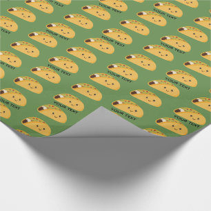 Gulligt mönster för Kawaii Tacopersonlig Presentpapper