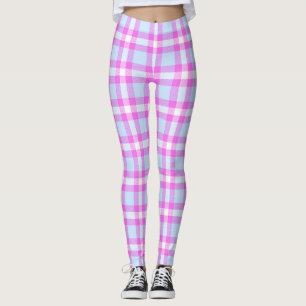 Gulligt mönster för pläd för kontroll för buf leggings
