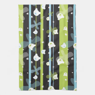 Gulligt mönster med lite björnar kökshandduk