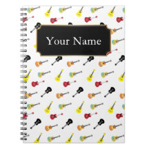 Gulligt musikUkulelemönster med namn