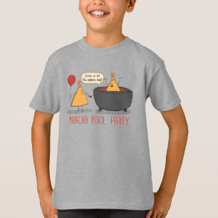 Gulligt och roligt Nachobassängparty i salsa T Shirt