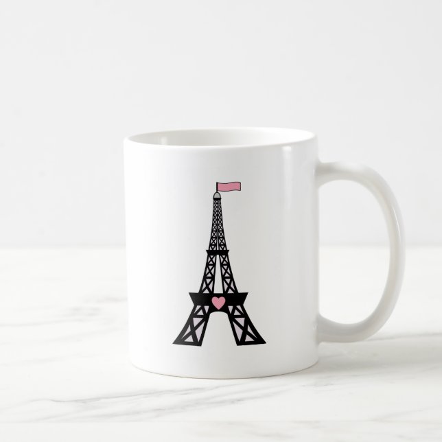 Gulligt Paris Eiffel torn Kaffemugg (Höger)