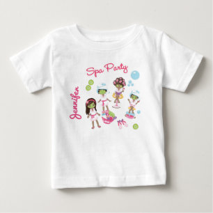 Gulligt party för Spaskönhetbehandling. Hårstyl Tee Shirt