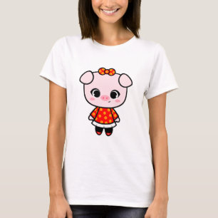 Gulligt Piggy T Shirt