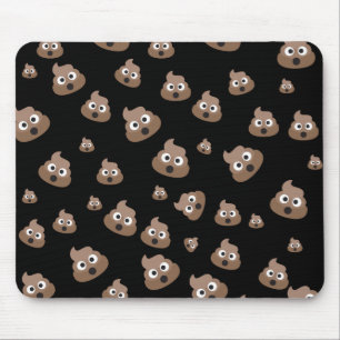 Gulligt PoopEmoji mönster Musmatta