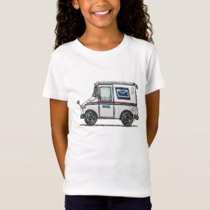 Gulligt posta lastbilen tee shirt