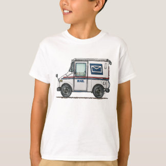 Gulligt posta lastbilen tee shirt