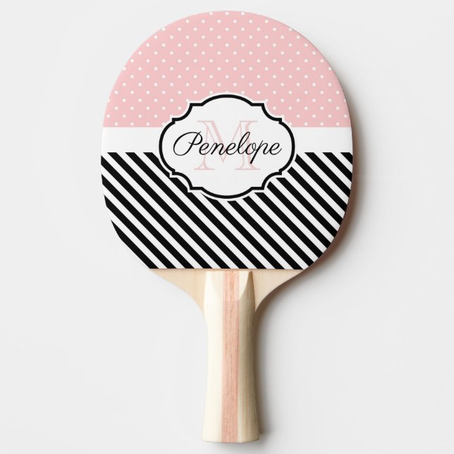Gulligt pricker och görar randig pingisracket (Framsidan)