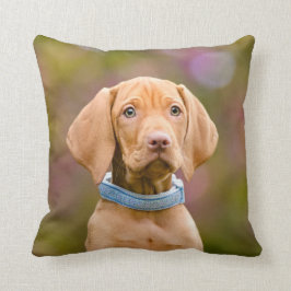 Gulligt puppyeyed ungerskt foto för Vizsla Kudde