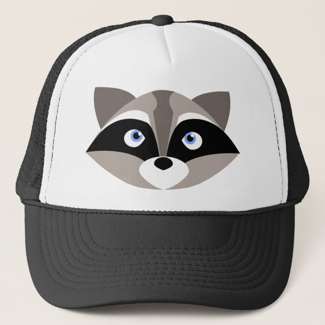 Gulligt Raccoonansikte Keps (Framsida)