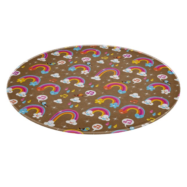 gulligt regnbågemönster (Hörn)