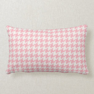 Gulligt retro flickaktigt pastellfärgat rosa lumbarkudde